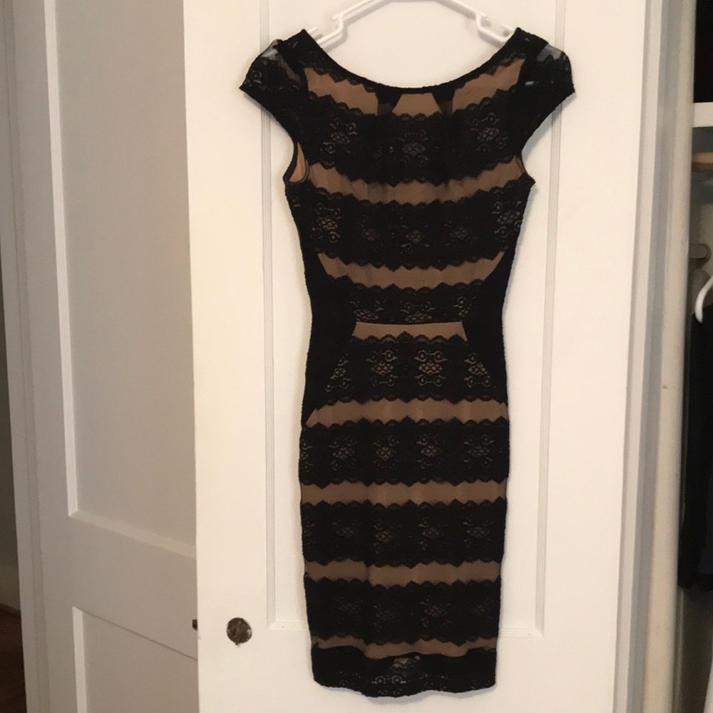 Black Lace Cocktail Dress, Size Small